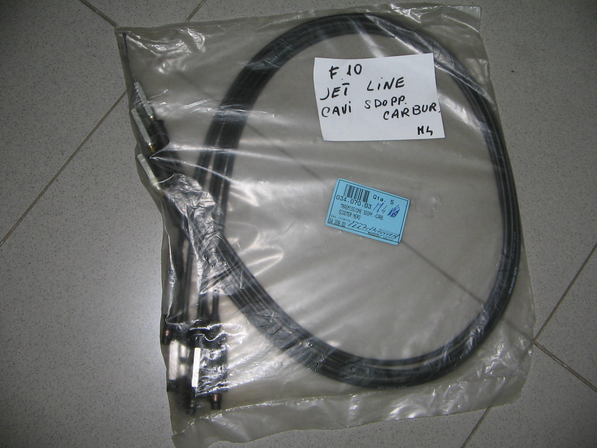 MALAGUTI TRASMISSIONE SDOPPIATO GAS CARBURATORE N.9082